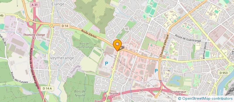 localisation de l'entreprise SCI SAINTE ELISABETH à THIONVILLE