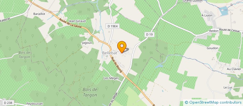 localisation de l'entreprise SCI SAINTE FLORA  BELLEBAT