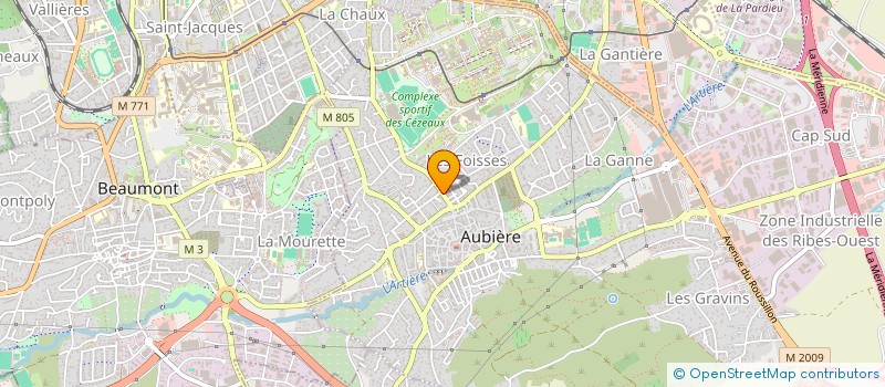 localisation de l'entreprise SCI SAINTE FLORINE  AUBIERE