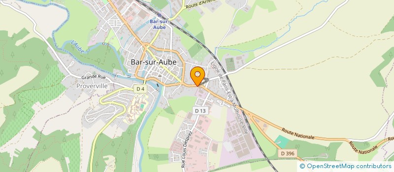 localisation de l'entreprise SCI SAINTE FONTAINE  BAR-SUR-AUBE