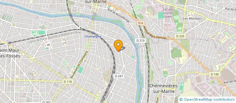 localisation de l'entreprise SCI SAINTE GENEVIEVE à SAINT-MAUR-DES-FOSSES