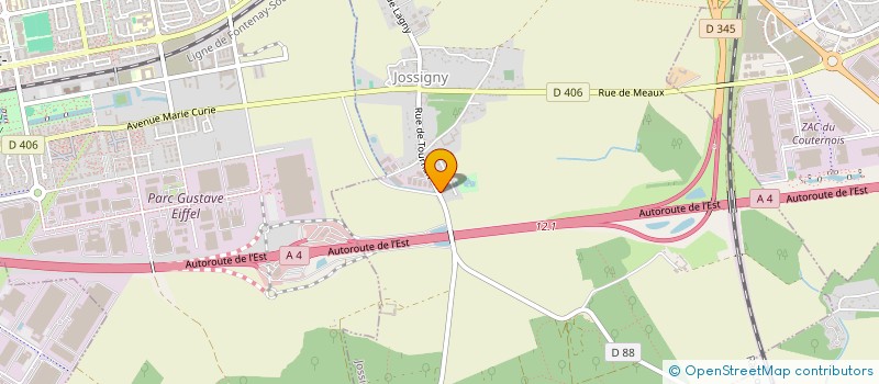 localisation de l'entreprise SCI SAINTE GENEVIEVE  JOSSIGNY