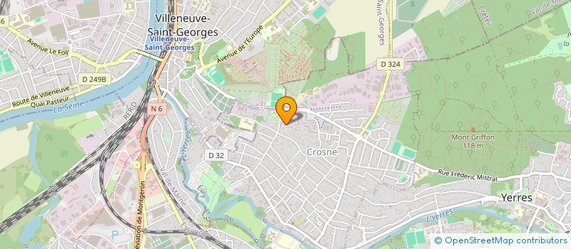 localisation de l'entreprise SCI SAINTE GENEVIEVE  CROSNE