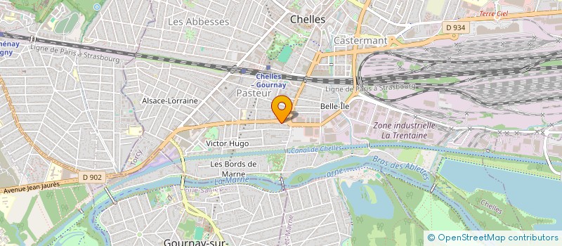 localisation de l'entreprise SCI SAINTE GENEVIEVE  CHELLES