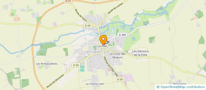 localisation de l'entreprise SCI SAINTE GENEVIEVE  LIGUEIL