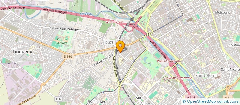 localisation de l'entreprise SCI SAINTE GENEVIEVE DES CHAMPS  REIMS