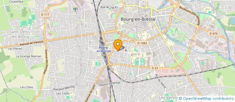 localisation de l'entreprise SCI SAINTE HELENE à BOURG-EN-BRESSE
