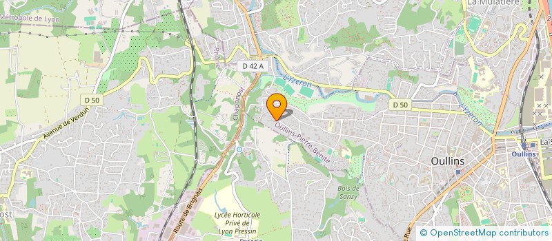 localisation de l'entreprise SCI SAINTE IRENEE  OULLINS-PIERRE-BENITE