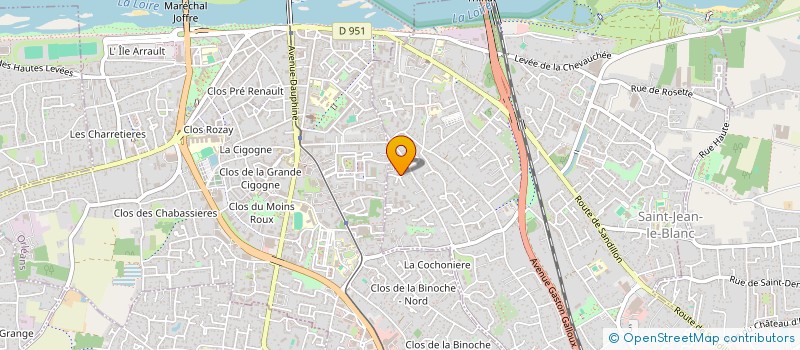 localisation de l'entreprise SCI SAINTE JEANNE à ORLEANS