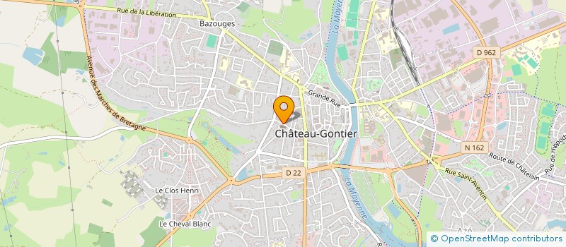 localisation de l'entreprise SCI SAINTE LOUISE  CHATEAU-GONTIER-SUR-MAYENNE