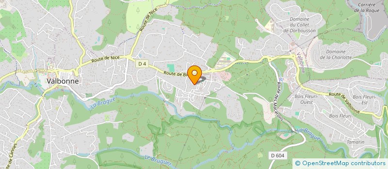 localisation de l'entreprise SCI SAINTE LUCE  VALBONNE