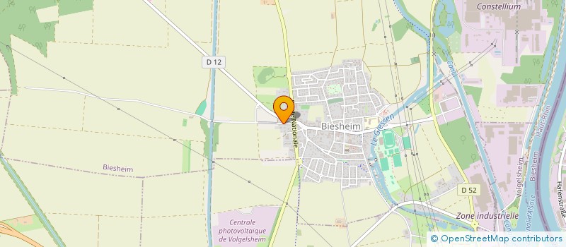 localisation de l'entreprise SCI SAINTE LUCIE  BIESHEIM