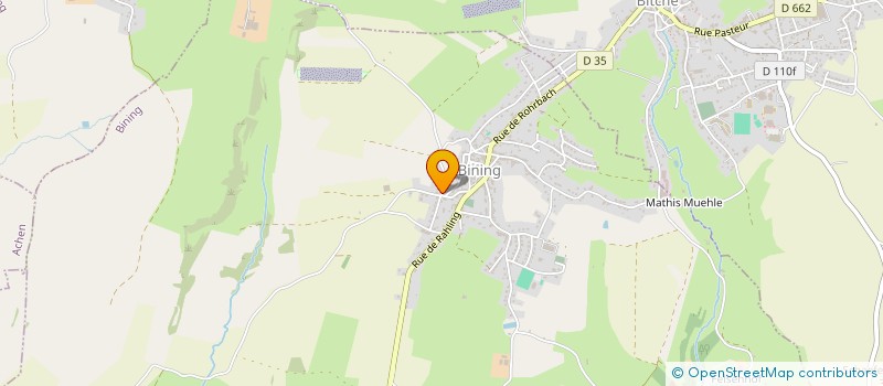 localisation de l'entreprise SCI SAINTE LUCIE  BINING