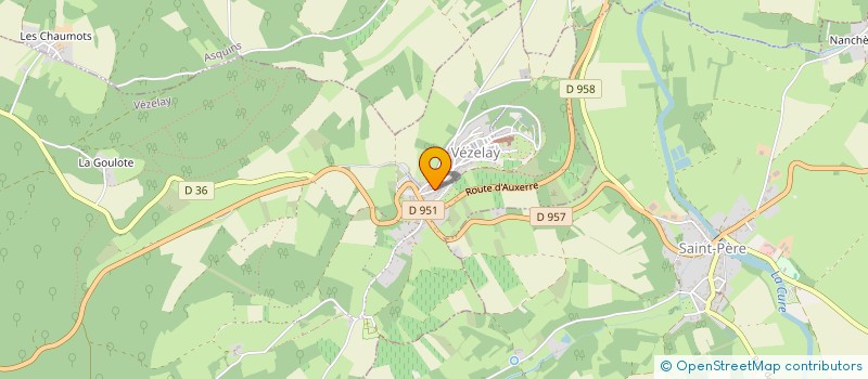 localisation de l'entreprise SCI SAINTE MADELEINE à VEZELAY