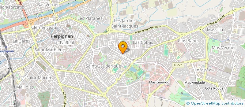 localisation de l'entreprise SCI SAINTE MADELEINE à PERPIGNAN