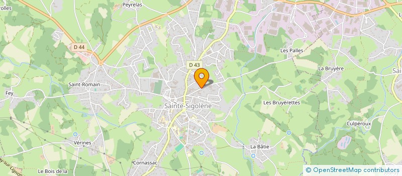 localisation de l'entreprise SCI SAINTE MARGUERITE à SAINTE-SIGOLENE