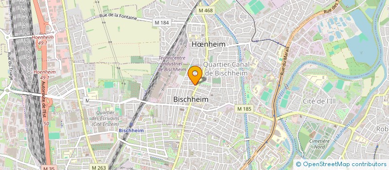 localisation de l'entreprise SCI SAINTE MARIE  BISCHHEIM