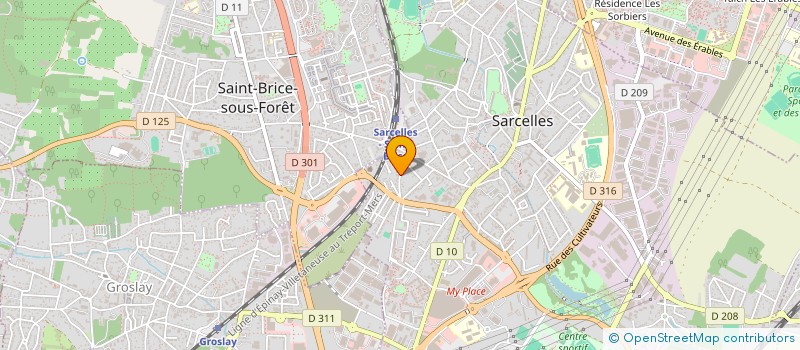 localisation de l'entreprise SCI SAINTE-MARIE à SARCELLES