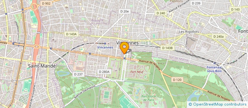 localisation de l'entreprise SCI SAINTE MARIE CHATEAU à VINCENNES