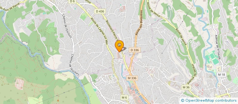 localisation de l'entreprise SCI SAINTE MARIE DES TERREAUX  LA COLLE-SUR-LOUP