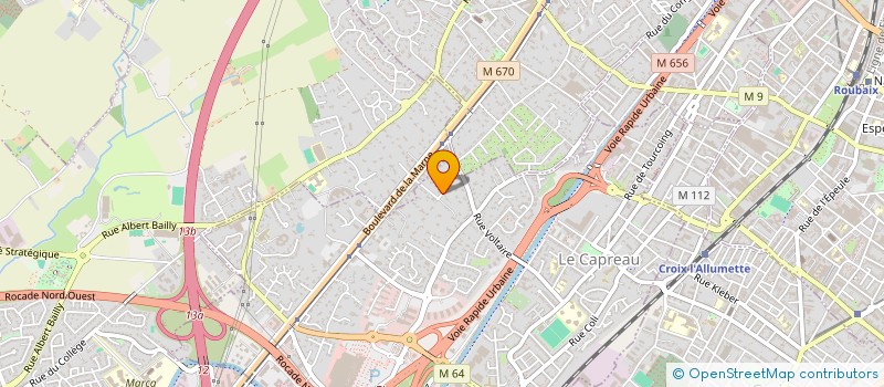 localisation de l'entreprise SCI SAINTE MARINE  WASQUEHAL