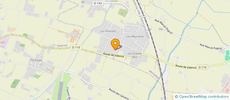 localisation de l'entreprise SCI SAINTE MARTHE à MONTELIER