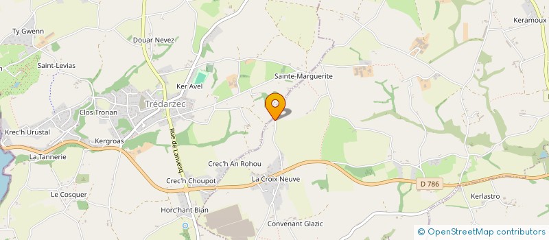 localisation de l'entreprise SCI SAINTE MERGUERITE  PLEUMEUR-GAUTIER