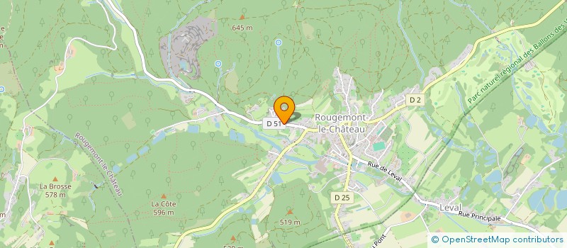 localisation de l'entreprise SCI SAINTE ROSALIE à ROUGEMONT-LE-CHATEAU