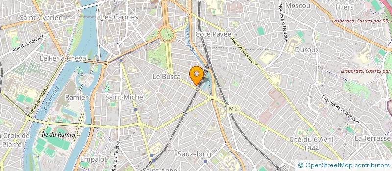 localisation de l'entreprise SCI  SAINTE -SCARBES  TOULOUSE