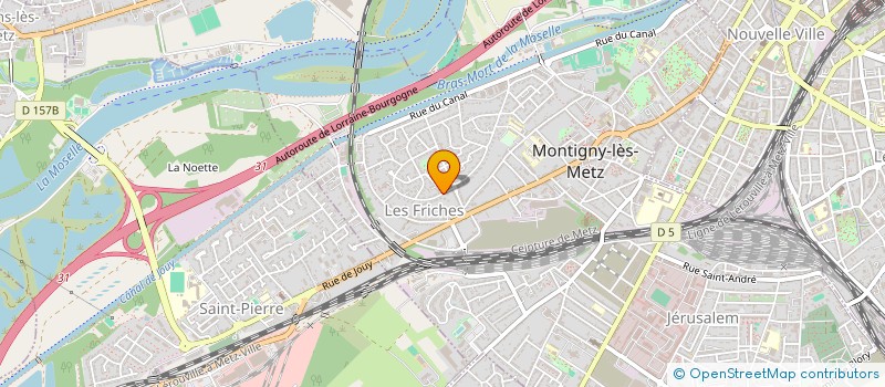 localisation de l'entreprise SCI SAINTE THERESE à MONTIGNY-LES-METZ