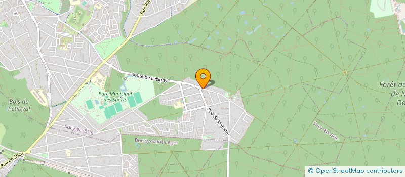 localisation de l'entreprise SCI SAINTE THERESE  SUCY-EN-BRIE