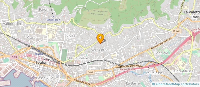 localisation de l'entreprise SCI SAINTE VICTOIRE  TOULON