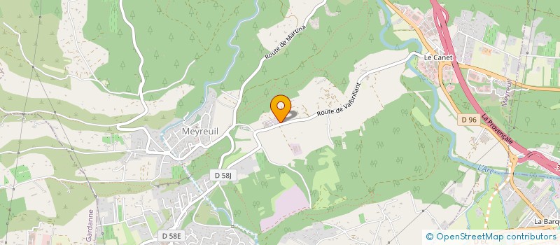 localisation de l'entreprise SCI SAINTE VICTOIRE  EGUILLES