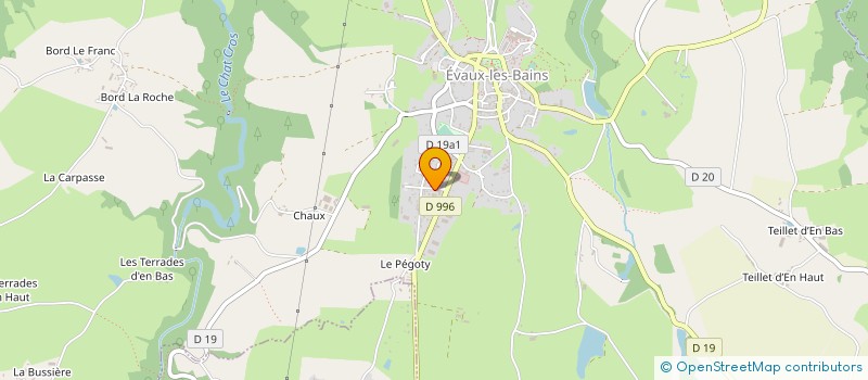 localisation de l'entreprise SCI SAINTEMARTINE BATIMENT  EVAUX-LES-BAINS