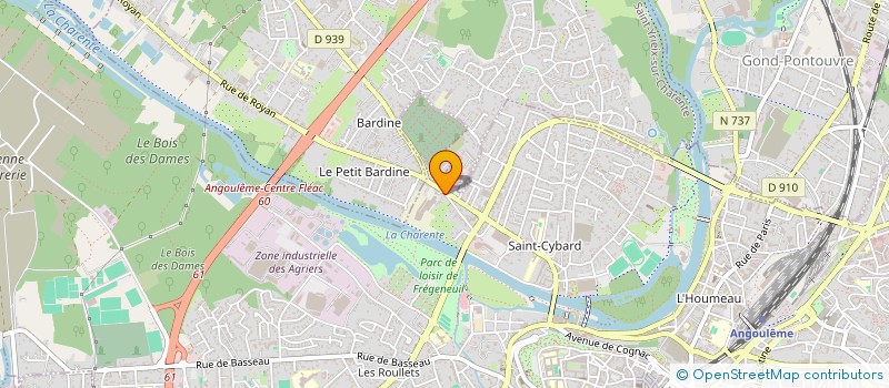 localisation de l'entreprise SCI SAINTES CYBARD  ANGOULEME