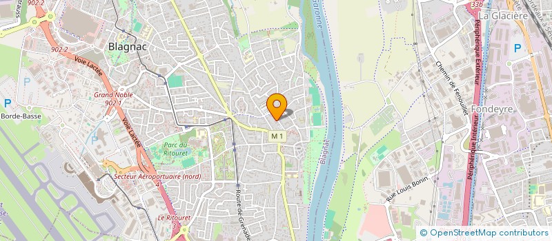 localisation de l'entreprise SCI SAINTES INES INVESTISSEMENTS  BLAGNAC