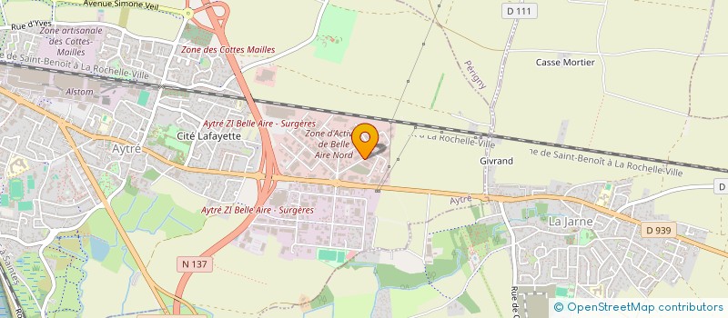 localisation de l'entreprise SCI SAINTES POIRE  AYTRE