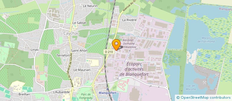 localisation de l'entreprise SCI SAINTEX à BLANQUEFORT