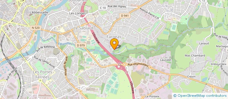 localisation de l'entreprise SCI SAINTIRIEU à PANAZOL