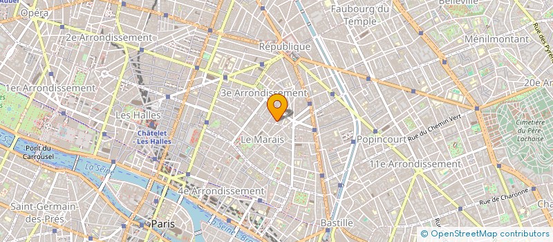 localisation de l'entreprise SCI SAINTONGE  PARIS