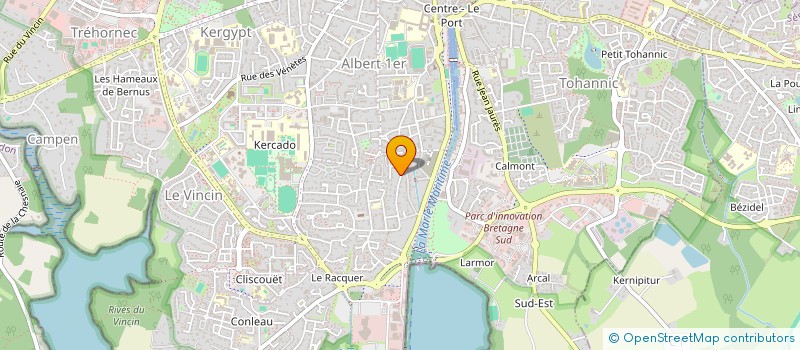 localisation de l'entreprise SCI SAINTVILLE à VANNES