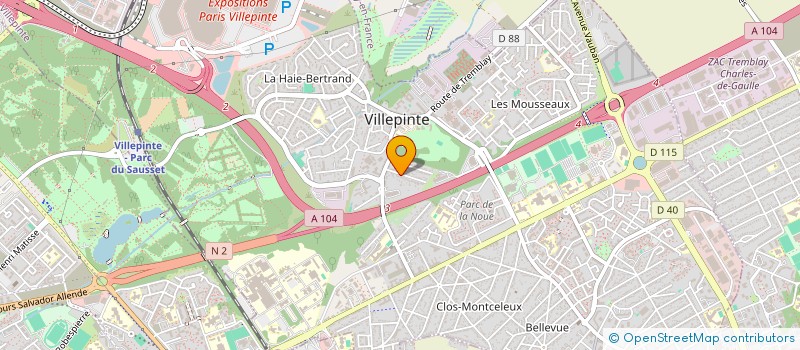 localisation de l'entreprise SCI SAIOL à VILLEPINTE
