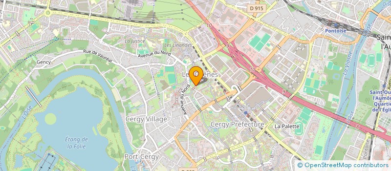 localisation de l'entreprise SCI SAIT  CERGY