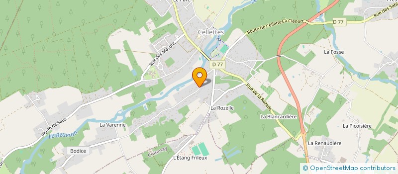 localisation de l'entreprise SCI SAITAM à CELLETTES