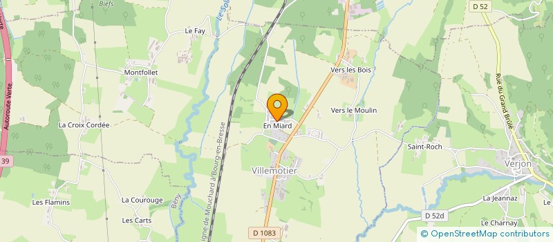 localisation de l'entreprise SCI SAJ  VILLEMOTIER