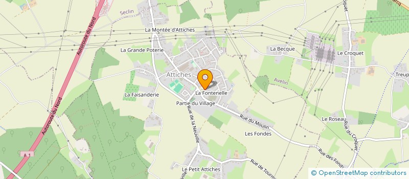 localisation de l'entreprise SCI SAJ  ATTICHES