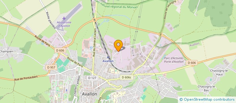 localisation de l'entreprise SCI SAJA à AVALLON
