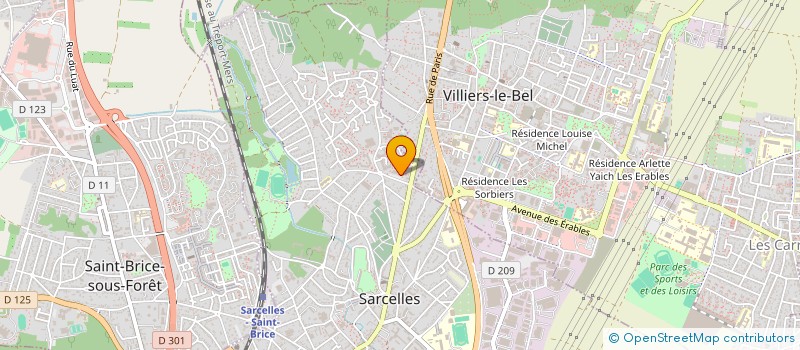 localisation de l'entreprise SCI SAJA IMMO  SARCELLES