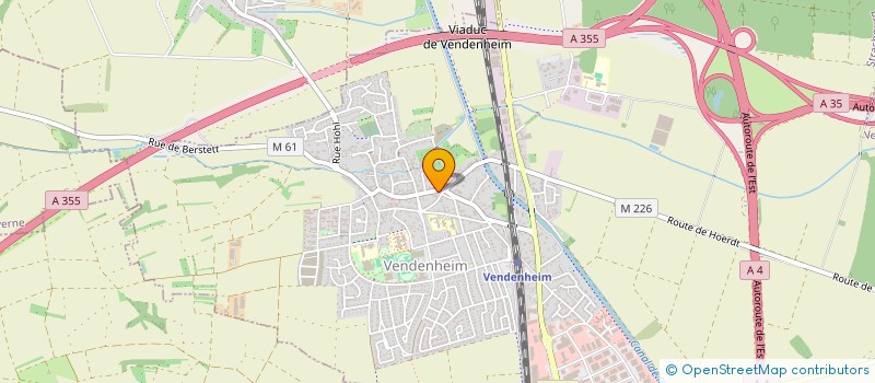 localisation de l'entreprise SCI SAJAC  VENDENHEIM