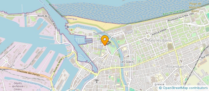 localisation de l'entreprise SCI SAJAG à DUNKERQUE